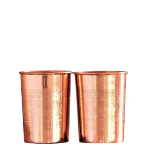 Juego de vasos de cobre puro al por mayor, vasos de cobre semidestallados hechos a mano para beneficios ayurvédicos para la salud, ecológicos - Product Image 5