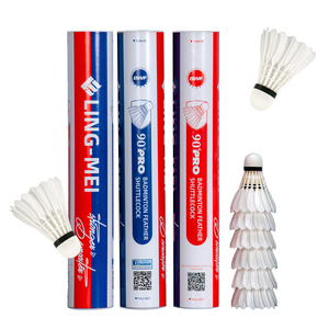 LING-MEI 90PRO BWF Volante de Bádminton de Pluma de Ganso Ling Mei 90 Pro Birdies LingMei 90 Pro LingMei 90pro Aeroplane EG1130 - Product Image 3