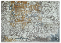 Premium Designer Handgetufteter Wolle/Seide Plüsch Kilim Teppich Geometrisches Muster Luxus-Inneneinrichtung Extra Dick Waschbar Rutschfester Teppich