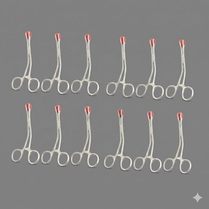 Pinzas Quirúrgicas Dentales Profesionales de Goma (12 Pares) para Jóvenes Dentistas, Aprobadas por CE ISO13485 - Product Image 3