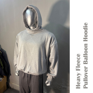 Heavyweight French Terry Balloon <b>Hoodie</b> Unisex Oversized Casual Winter Outdoor <b>Hoodie</b> Custom Logo <b>Soft</b> Pullover Men's <b>Hoodie</b> - Product Image 6