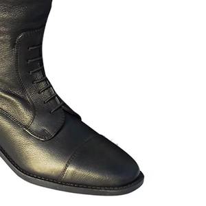 Bota de Montar para Caballo, de Cuero Sintético de Color Sólido, Protección Completa para Montar a Caballo - Product Image 3