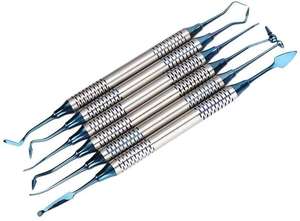 DENTRIC IMPLANTS Kit de Instrumentos Dentales Ergonómicos Manuales de Acero Inoxidable para Rellenos de Composite, Certificado CE Clase I, 5 Posiciones de Mandíbula - Product Image 4