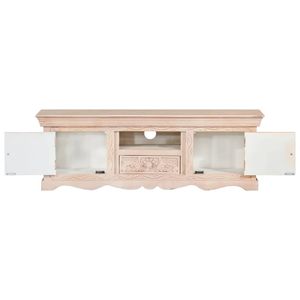47.2 di Mango in legno massello "x 11.8" x 15.7 "supporto TV colore bianco - Product Image 3