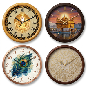 Premium Personalized Guru Nanak Dev Ji Designer Wall Clock Artistic <b>Frame</b> Religious Decor Gift for Mother's Day & Christmas - Product Image 6