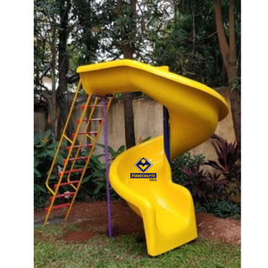 FIBRECRAFTS SP1 Équipement de jeu extérieur, toboggan en spirale avec toit pour jardins, capacité de 100 à 500 kg - Product Image 3