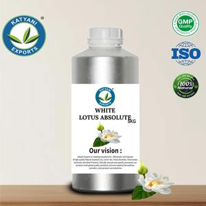 Aceite Absoluto de Flor de Loto Blanco (Nelumbo Nucifera) Extraído por Extracción con Solvente, Grado Terapéutico y de Aromaterapia, de Katyani Exports - Product Image 5