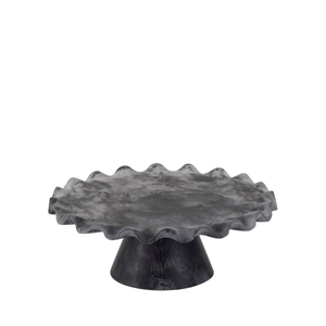 Support à gâteau décoratif en résine époxy antiadhésive, fait main, personnalisable, de qualité alimentaire, avec bord festonné, pièce d'art décorative, articles ménagers - Product Image 1