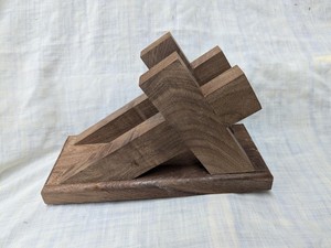Wooden Napkin Holder Handmade Tabletop Napkin Organizer Rustic Wooden Tissue Stand for Dining <b>Table</b> Kitchen Counter Restaurant - Product Image 4