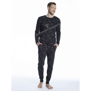 Sudadera con Capucha Personalizada con Estampado de Camuflaje, Ropa Deportiva de Invierno para Hombre, 100% Algodón, Felpa, Cuello Redondo - Product Image 3