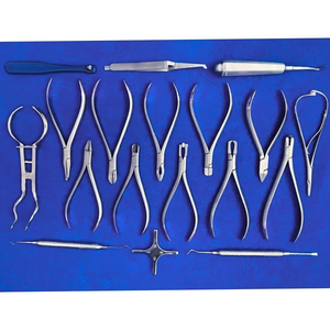 Ensemble d'instruments d'orthodontie dentaire de base de qualité supérieure, 18 pièces, en acier inoxydable, certifié CE, manuel, source composite - Product Image 6