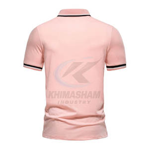 Chemise pour homme en tricot respirant avec impression de logo personnalisé, design élégant, en vente - Product Image 3