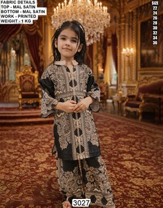 black Royale Girls <b>Kurti</b> - Product Image 1