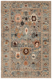 Tapis en laine de style persan noué à la main, design floral turc traditionnel, tapis tissé fait main pour salon et chambre à coucher - Product Image 3