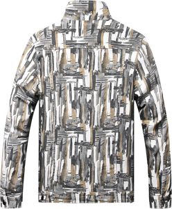 Veste en jean décontractée pour homme, col montant, imprimée, simple boutonnage, coupe ajustée, longueur standard, style décontracté, en promotion - Product Image 6