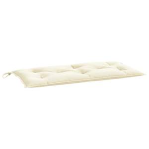 Coussin de banc d'extérieur Foue Niro, crème, tissu Oxford, rectangulaire, coussin de jardin, amovible, lavable, toutes saisons - Product Image 4