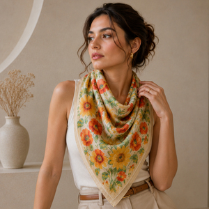 Elegant Floral Printed Women Hijab Scarf Soft Viscose Shawl Lightweight Fashion Long <b>Head</b> Cover <b>Wrap</b> Scarf - Product Image 5