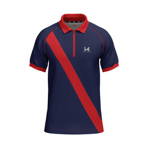 Camisas Polo de Manga Corta para Hombre, Diseño Casual, Antiarrugas, con Media Cremallera, Logotipo Personalizado, Impresas o Lisas, Alta Calidad, Precio Bajo - Product Image 5