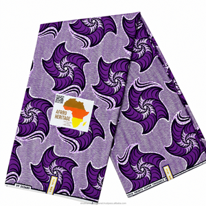 African Ankara Wax Textile Printed Fabric <b>Material</b> for Women Apparel Traditional Dresses <b>Sewing</b> and Design - Product Image 5
