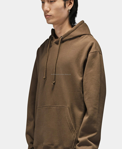 เสื้อฮู้ดโอเวอร์ไซส์ ยูนิเซ็กซ์ ผ้าฝ้ายฟลีซ 100% หนัก 400 กรัม สำหรับฤดูหนาว ทรงไหล่ตก คอกลม แบบสวมหัว ลายเรียบ ระบายอากาศได้ดี พิมพ์ลายดิจิตอล - Product Image 3