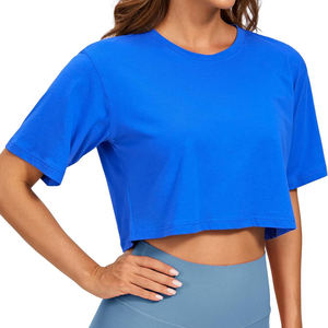 Camisetas Cortas Deportivas de Manga Corta para Mujer, Cuello Redondo, Yoga, Gimnasio, Atlético, Ajustadas, Camisetas de Verano a la Moda para Mujer 2026 - Product Image 2