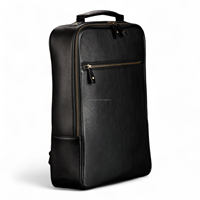 Sac à dos pour ordinateur portable unisexe de haute qualité avec logo personnalisé, design géométrique, cuir véritable de luxe, polyester, fermeture éclair vintage, 20-39L
