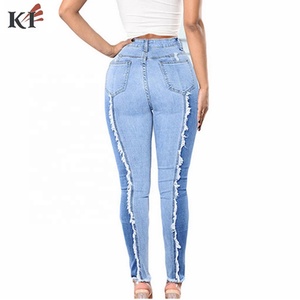 KEVEN IMPEX Jeans de Mezclilla para Mujer, Corte Regular, Tallas Grandes, Largos, Elásticos, Transpirables, Ecológicos, Cintura Media, Pierna Recta - Product Image 5
