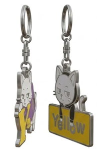 พวงกุญแจคาราไบเนอร์โลหะผสมแบบกำหนดเองพร้อมดีไซน์การ์ตูนแฟชั่น - Product Image 6