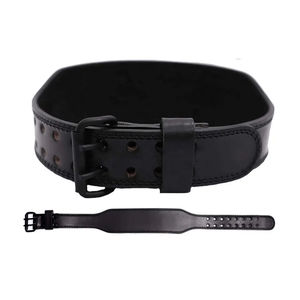 Hot Sale Custom Cowhide Heavy Duty Strong Adjustable Weight Lifting Gym Waist <b>Protector</b> Fitness Power Lifting Belt Custom Logo - Product Image 1