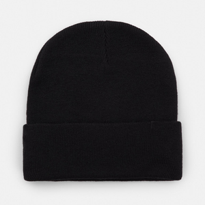 Fleece Lined Beanie <b>Hat</b> Adults Cozy Winter <b>Cap</b> Custom Stitching Outdoor Travel Headgear Wholesale Production Private Label - Product Image 1