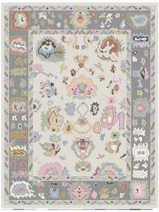 Tapis noué à la main, tapis coloré pour chambre à coucher, cuisine, chambre d'enfant et autres espaces, tapis et carpettes de qualité supérieure - Product Image 3