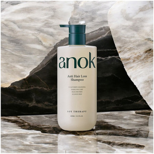 Anok แชมพูสระผมป้องกันผมร่วง400มล. ผลิตภัณฑ์ความงามรูปแบบเจลสำหรับผมหยิกเรียบเนียนดูแลรังแคสำหรับผิวมัน - Product Image 4