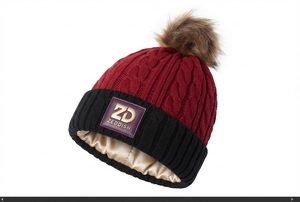 ZEDDISH Custom Winter <b>Beanie</b> Hat Soft Warm Unisex Knit Solid Outdoor Casual Slouchy <b>Wool</b> Blend Ribbed - Product Image 1