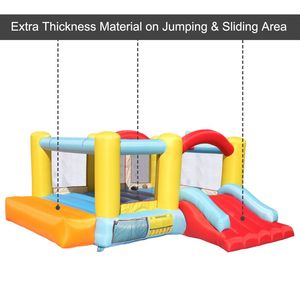 Gran Castillo Inflable para Exteriores con Aro de Baloncesto y Tobogán, Equipo de Diversión Inflable para Casa de Brinco - Product Image 6
