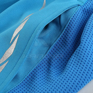 Shorts de basketball unis en coton 100% respirant avec design en maille, séchage rapide, taille élastique pour la compétition d'équipe - Product Image 4