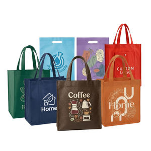 Bolsa de Compras Reutilizable, Ecológica, de Tela No Tejida, 120 g/m², Asa Larga, Diseño Plegable, Logotipo Personalizado Impreso, Ligera - Product Image 1