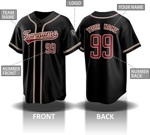 Maillot de baseball personnalisé pour équipes professionnelles, maillot de baseball sublimé respirant pour athlètes - Product Image 5