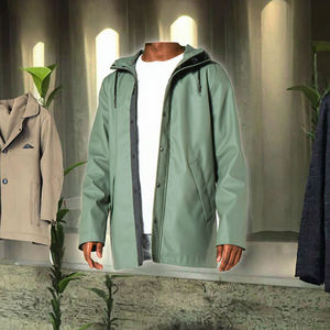 Winter Coated Stand Collar Motorcycle Safari <b>Denim</b> <b>Jacket</b> for <b>Men</b> 2026 Outdoor Custom Fashion Vintage - Product Image 3