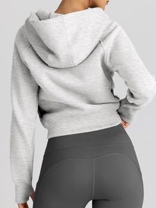 Womens Zip Up Hoodies Cropped <b>Jackets</b> Fall Clothes 2026 | Hooded Lightweight Fleece - Product Image 3