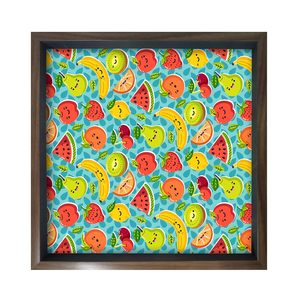 Plateaux de service carrés haut de gamme style bloc pour table à manger, maison et bureau – Articles polyvalents pour cadeaux et service de table à vendre - Product Image 1