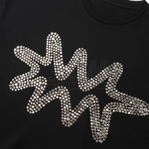 เสื้อยืดผู้ชายไซส์ใหญ่ประดับเพชร 100% ผ้าฝ้าย แขนปกติ เป็นมิตรกับสิ่งแวดล้อม ระบายอากาศได้ดี ดีไซน์ลำลอง ราคาสุดคุ้ม - Product Image 5