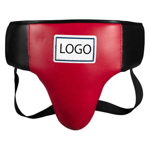 อุปกรณ์ป้องกันบริเวณขาหนีบและหน้าท้องแบบปรับได้ ทำจากหนัง พร้อมเชือกผูก สำหรับมวยไทย มวยสากล และ MMA - Product Image 4