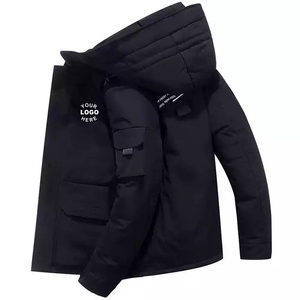 European and American Winter Quilted <b>Padding</b> <b>Jacket</b> Oversized Bubble <b>Men</b> <b>Hooded</b> Heavy Winter Shiny Down Puffer <b>Jacket</b> - Product Image 6
