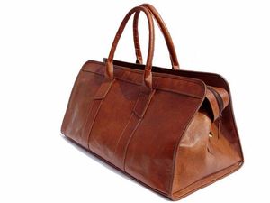 New Arrival Luxury leather Duffle Bag Adjustable <b>Strap</b> Zipper Closure Large Capacity Multi-Function for Travel Daily - Product Image 6