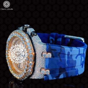 Montre de luxe Charm Jewells en acier inoxydable, boîtier de 40 mm, analogique, mécanique, lumineuse, design tendance, bracelet en acier inoxydable, unisexe, 10 - Product Image 2