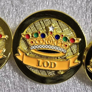 Premium High Quality Metal <b>Buttons</b> Top Ladies of Distinction TLOD Custom <b>Buttons</b> for blazer in Gold color 8 <b>Buttons</b> - Product Image 1