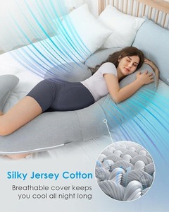 Almohada de Embarazo TERRALOOM GLOBAL de Cuerpo Completo en Forma de U, de Algodón con Relleno de Espuma Viscoelástica para Aliviar el Dolor de Espalda, Vientre y Piernas - Product Image 6
