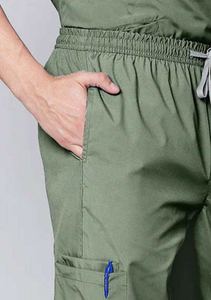 Tenue d'infirmier pour hommes tendance, uniforme médical en tissu tricoté respirant, vêtements d'hôpital, ensemble de blouses élégantes sur mesure - Product Image 6