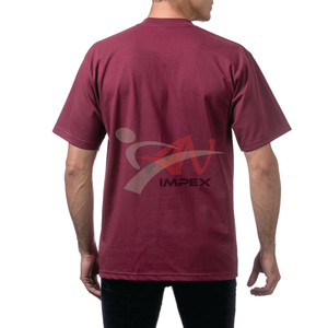 T-shirt décontracté à manches courtes et col rond, coupe classique, respirant, couleur unie, effet vintage délavé, personnalisable pour votre marque, en microfibre - Product Image 5