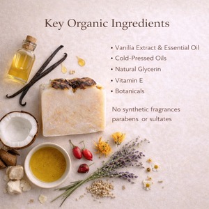 natural organic cold process <b>soap</b> handmade vegan moisturizing essential oil bath bar for sensitive skin premium herbal skincare - Product Image 2